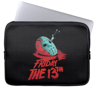 Freitag, den 13.   Messer Through Blue Hockey Mask Laptopschutzhülle