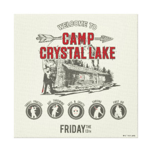 Freitag, den 13.   Willkommen im Camp Crystal Lake Leinwanddruck