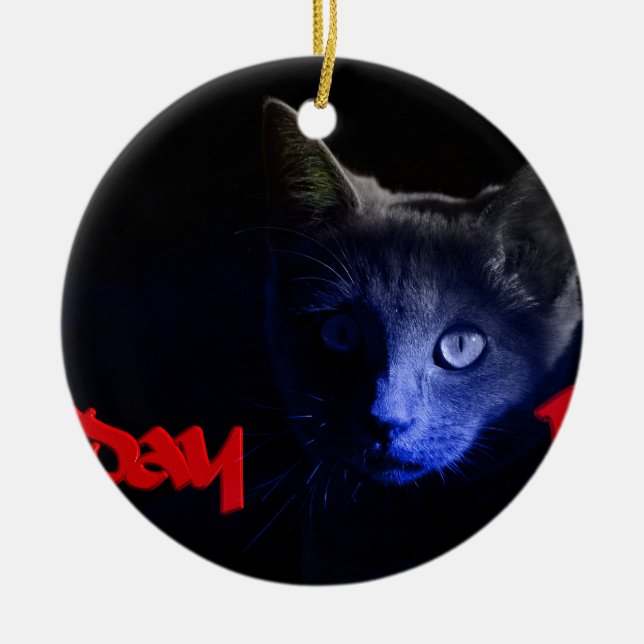 Freitag der 13. keramik ornament (Vorne)
