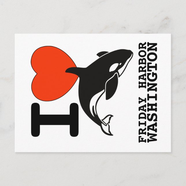 Freitag Hafen Orca Postkarte (Vorderseite)