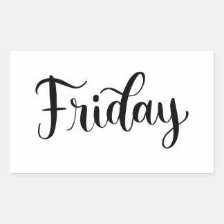 Freitag - Kalligrafie / Lettering Aufkleber