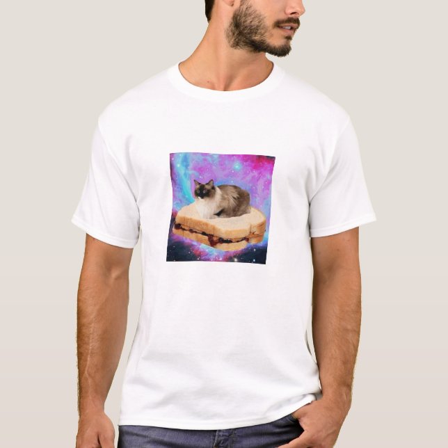 Freitag-Sandwich-Raum-Katze T-Shirt (Vorderseite)