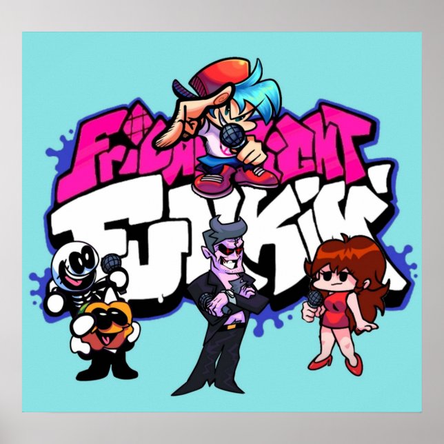 Freitagabend Funkin music videogames discoFrid Poster (Vorne)