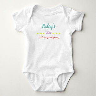 Freitagskind Baby Strampler
