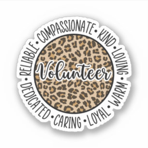 Freiwillige Arbeit, Geschenk für Freiwillige Aufkleber