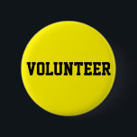 Freiwillige Button<br><div class="desc">Lassen Sie Ihr Team von Freiwilligen sich in einer Menschenmenge hervorheben. Klicken Sie auf die Schaltfläche Anpassen, um eine andere Hintergrundfarbe auszuwählen, die dem Ereignis entspricht. Erhältlich in quadratischen und runden Formen mit 5 runden Größen zur Auswahl, zwischen 1-1/4 Zoll bis zum 6 Zoll großen Knopf! Made in Reno, Nevada,...</div>