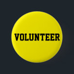 Freiwillige Button<br><div class="desc">Lassen Sie Ihr Team von Freiwilligen sich in einer Menschenmenge hervorheben. Klicken Sie auf die Schaltfläche Anpassen, um eine andere Hintergrundfarbe auszuwählen, die dem Ereignis entspricht. Erhältlich in quadratischen und runden Formen mit 5 runden Größen zur Auswahl, zwischen 1-1/4 Zoll bis zum 6 Zoll großen Knopf! Made in Reno, Nevada,...</div>