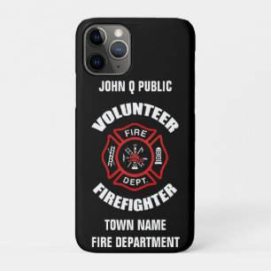 Freiwillige Feuerwehrmann-Namen-Schablone iPhone 11 Pro Hülle