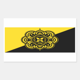 Freiwillige Flag-Aufkleber Rechteckiger Aufkleber
