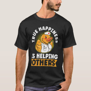 Freiwillige Gruppe Das wahre Glück hilft anderen V T-Shirt