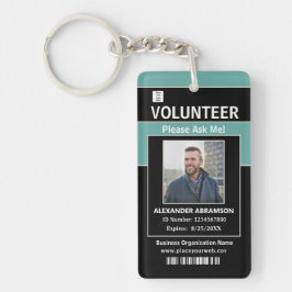 Freiwillige ID Card Modern Frag Me Logo Custom Schlüsselanhänger