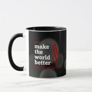 Freiwillige machen die Welt besser indem sie in Tasse