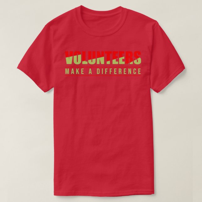 Freiwillige machen eine andere freiwillige Rettung T-Shirt (Design vorne)