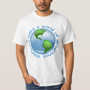 Freiwillige machen eine Welt vom Unterschied T-Shirt