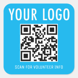 Freiwillige QR-Code-Aufkleber für benutzerdefinier Quadratischer Aufkleber