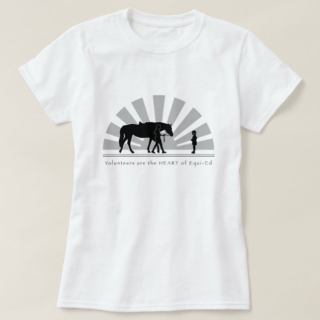 Freiwillige sind das HERZ von Equi-Ed: T-Shirt (Design vorne)