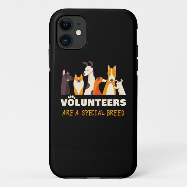 Freiwillige sind ein spezieller Hunderettungshelfe Case-Mate iPhone Hülle (Rückseite)