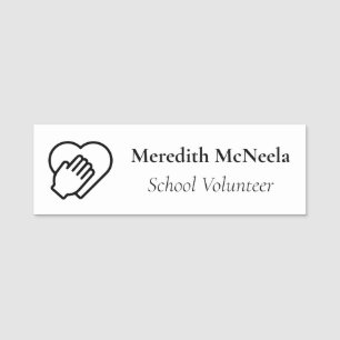 Freiwilligenfirma / Logo der Schule Namensschild