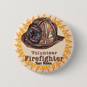 Freiwilliger Feuerwehrmann-Button Button