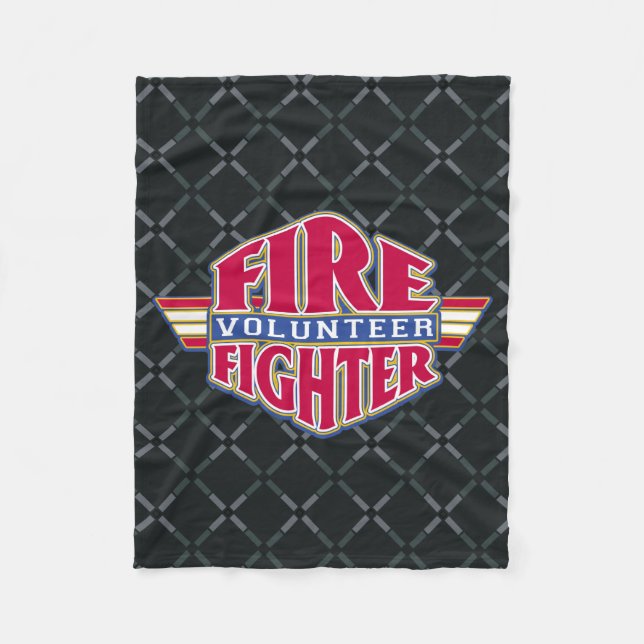 Freiwilliger Feuerwehrmann Fleecedecke (Vorderseite)