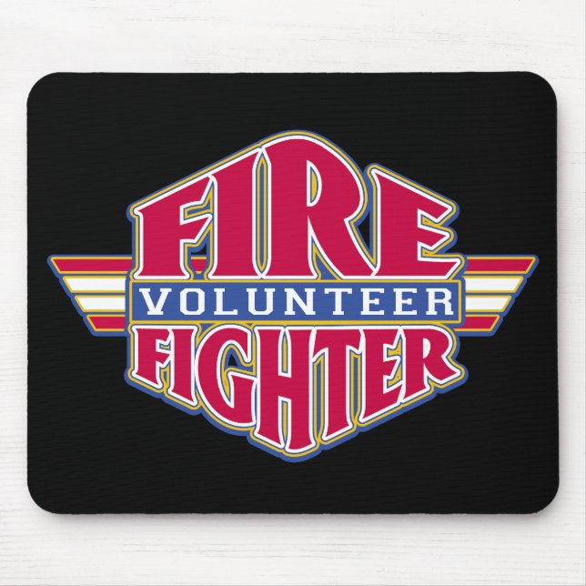 Freiwilliger Feuerwehrmann Mousepad (Vorne)