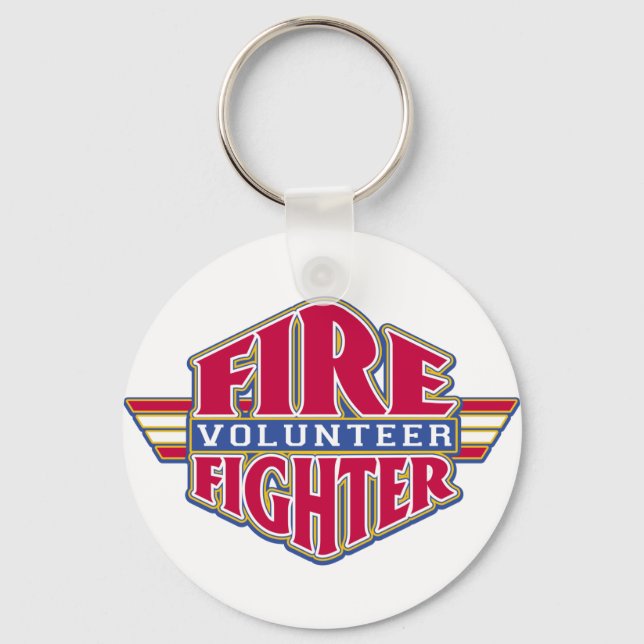 Freiwilliger Feuerwehrmann Schlüsselanhänger (Vorderseite)