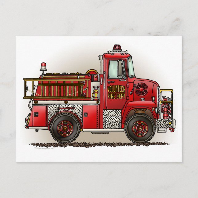 Freiwilliger Feuerzug Postkarte (Vorderseite)