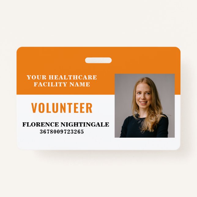 Freiwilliger Foto für Ihr Gesundheitsunternehmen Ausweis (Vorderseite)