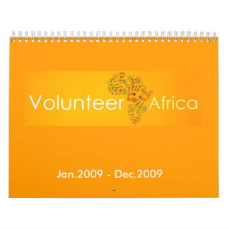 Freiwilliges Afrika - besonders angefertigt Kalender