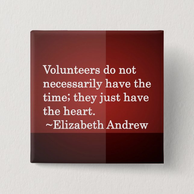 Freiwilliges Herz Button (Vorderseite)