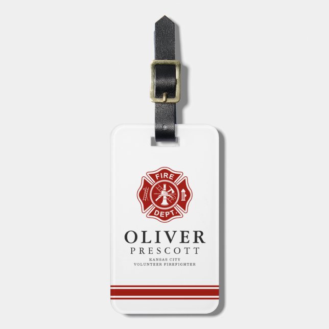 Freiwilliges Malteserkreuz-Symbol des Gepäckanhänger (Vorderseite vertikal)