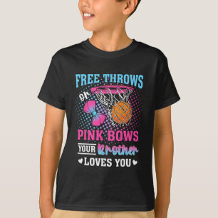 Freiwürfe oder rosa Schleifen Dein Bruder liebt di T-Shirt