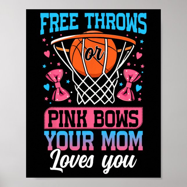 Freiwürfe oder rosa Schleifen Deine Mutter liebt d Poster (Vorne)