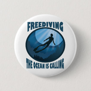 Freizeit - Der Ozean nennt Unterwassertaucher Button