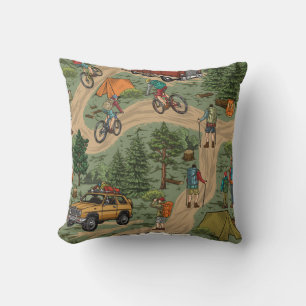 Freizeit Vintage nahtlose Muster mit h Kissen