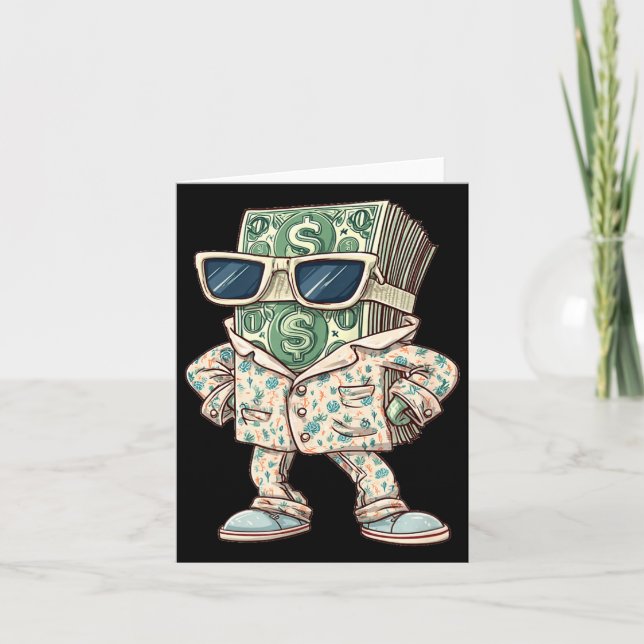 Freizeitkleidung für Bargeldliebhaber  Karte (Vorderseite)