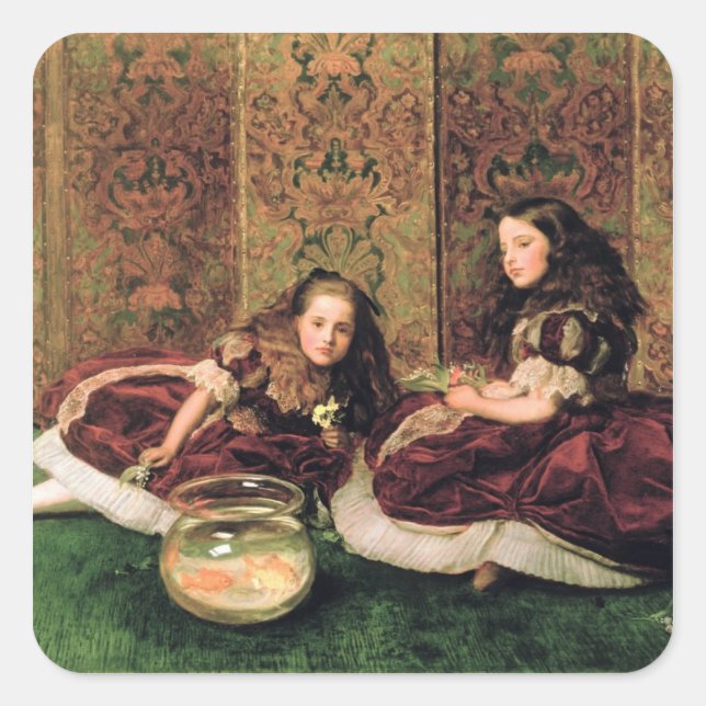Freizeitzeiten, 1864 quadratischer aufkleber (Vorderseite)