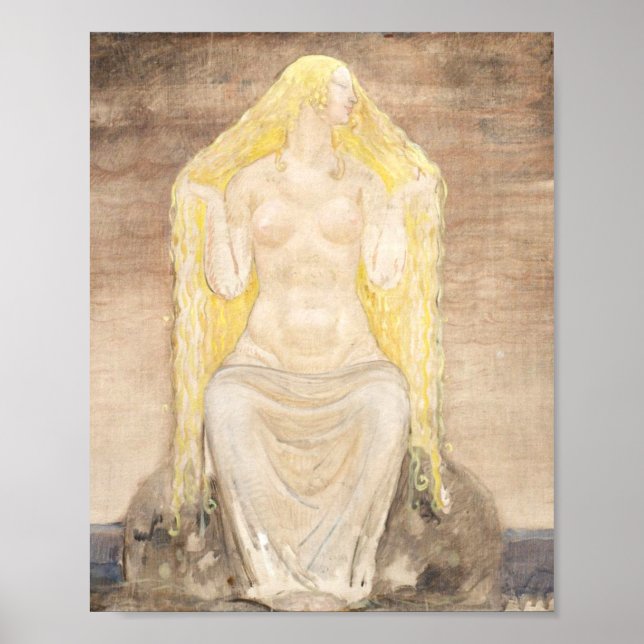 Freja 1905 von John Bauer Poster (Vorne)