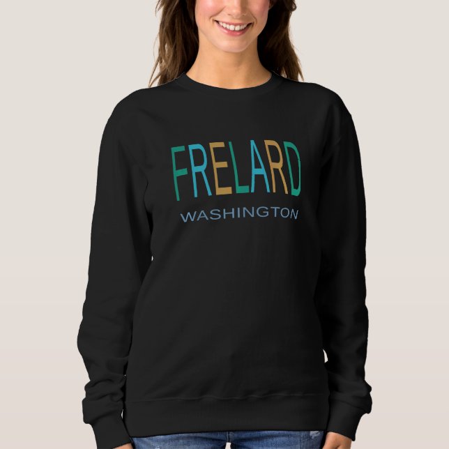 FRELARD WASHINGTON Blue Green and Yellow FRELARD S Sweatshirt (Vorderseite)