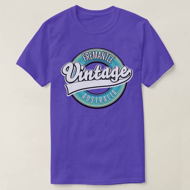 Fremantle australia Vintager Stil T-Shirt (Design vorne)