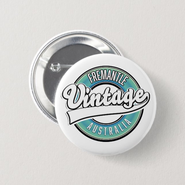 Fremantle australia Vintages Logo. Button (Vorne & Hinten)