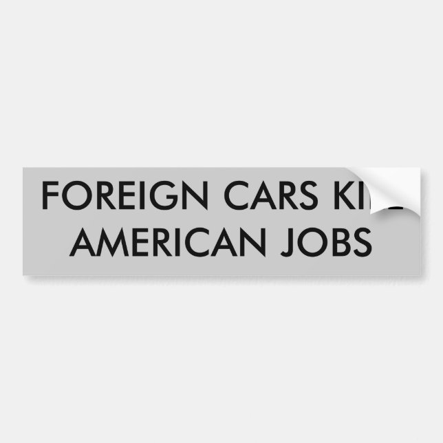 FREMDE AUTO-TÖTUNGS-AMERIKANER-JOBS AUTOAUFKLEBER (Vorne)