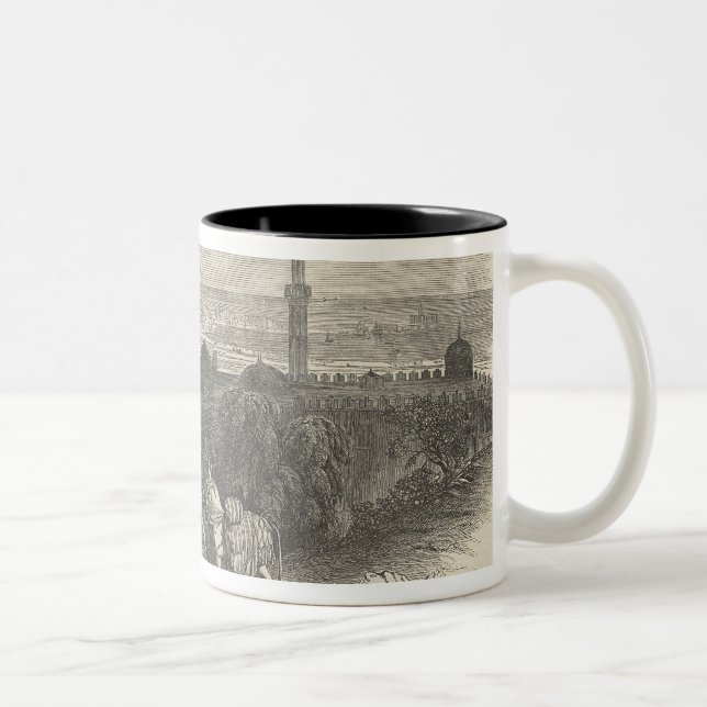 Fremde Mais-Häfen, Alexandria Zweifarbige Tasse (Rechts)