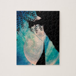 Fremder auf diesem Planetenpuzzlespiel