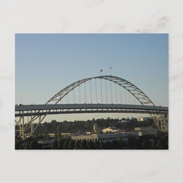 Fremont Bridge Postkarte (Vorderseite)