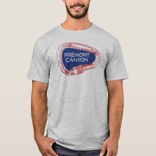 Fremont Canyon Wyoming Rock Klettersteig Carabiner T-Shirt