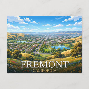 Fremont Kalifornien Reise Malerische Stadtansich Postkarte