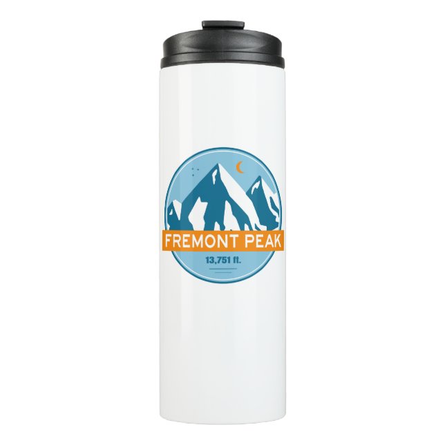 Fremont Peak Wyoming Stars Moon Thermosbecher (Vorderseite)