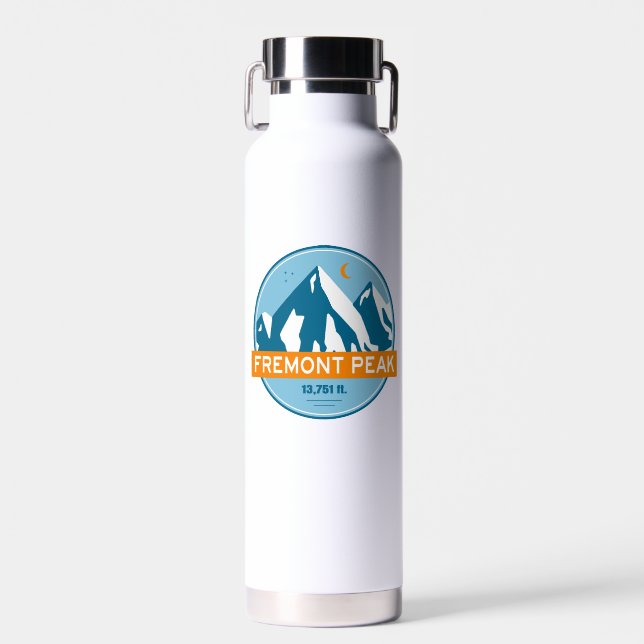 Fremont Peak Wyoming Stars Moon Trinkflasche (Vorne)