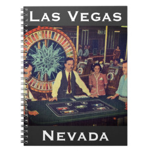 Fremont Street, Las Vegas, Nevada Vintag Casino Notizblock